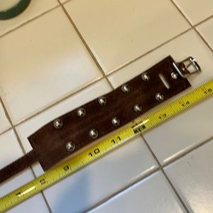 TCC leather bracelet